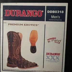 Men’s Durango Premium Exotic cowboy boots.  Size 10.5W